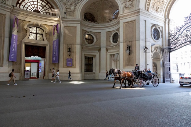 Photo vienne autriche 13 juin 2023 musée sissi dans le complexe du palais hofburg