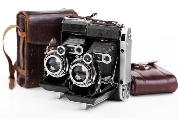 Vieux appareils photo mécaniques