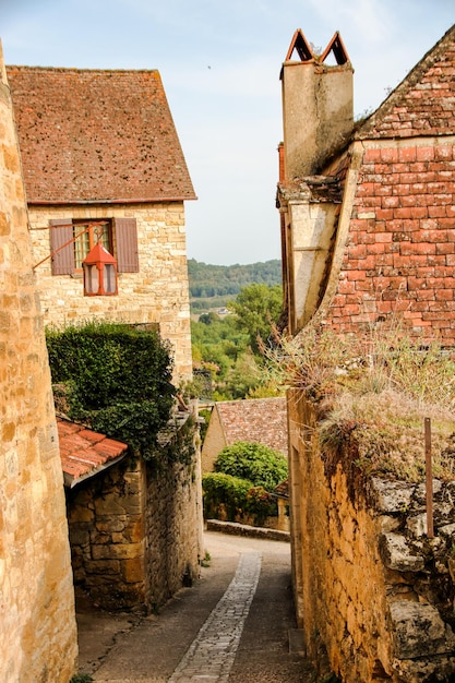 Photo vieux bâtiments en ruine contre le ciel