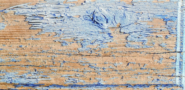 Vieux bois bleu brun texture, peinture qui s&#39;écaille