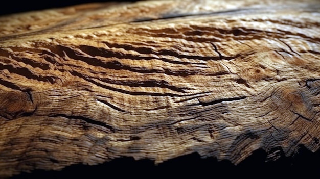 Vieux bois texture de fond de bois d'écorce utilisé comme fond naturel AI Generative