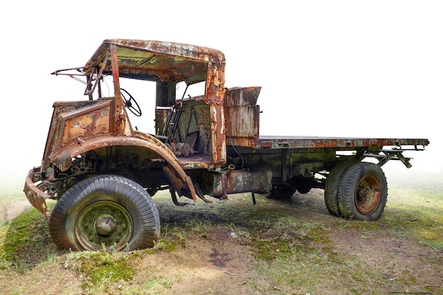 Un vieux camion pourri.