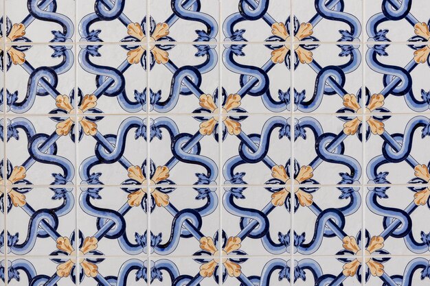 Vieux carreaux d'azulejos portugais