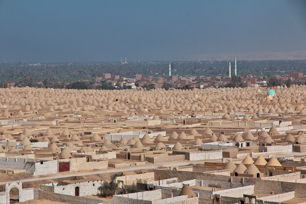 Photo vieux cimetière à amarna, egypte