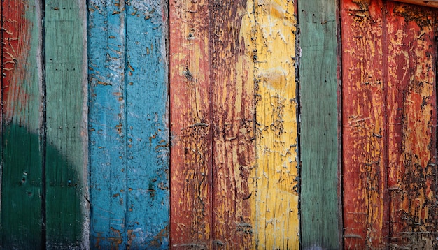Vieux fond de bois coloré et gringouilleux