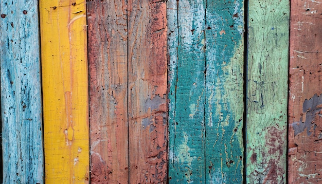 Vieux fond de bois coloré et gringouilleux