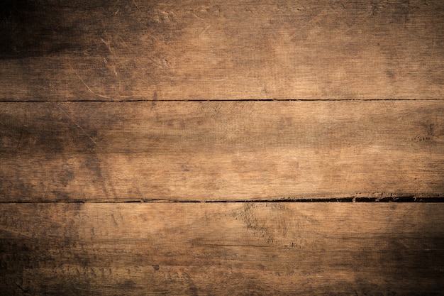 Vieux fond de bois texturé sombre grunge, la surface de la texture de bois brun ancien