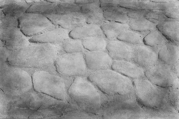 vieux fond de chaussée en pierre / chaussée abstraite, gros pavés, texture de la vieille route