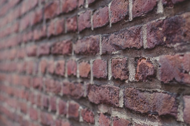 Photo vieux fond de gros plan de mur de brique