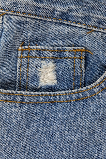 Vieux fond de jeans bleu