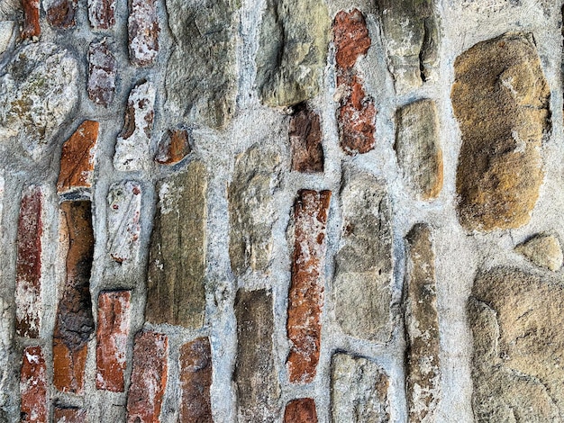 Vieux fond de mur en pierre