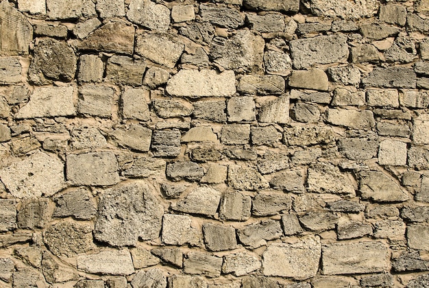 Vieux fond de mur de pierre