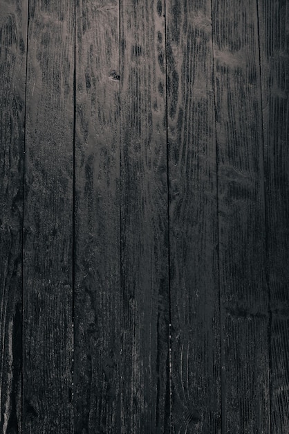 Vieux fond noir en bois vintage Vue de dessus Espace libre pour votre texte