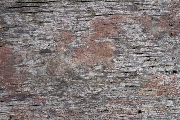 Vieux fond de surface en bois gris rustique avec des clous