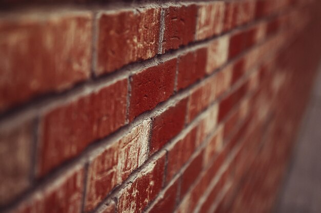 Vieux fond de texture de mur de brique rouge