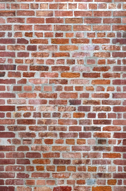 Vieux fond de texture de mur de brique rouge