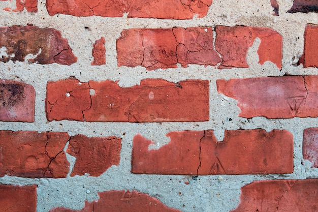 Vieux fond de texture de mur de brique se bouchent.