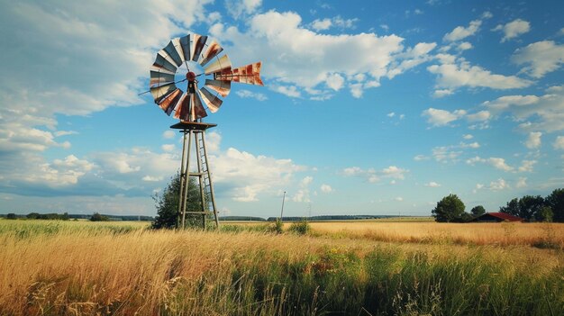 Un vieux moulin à vent