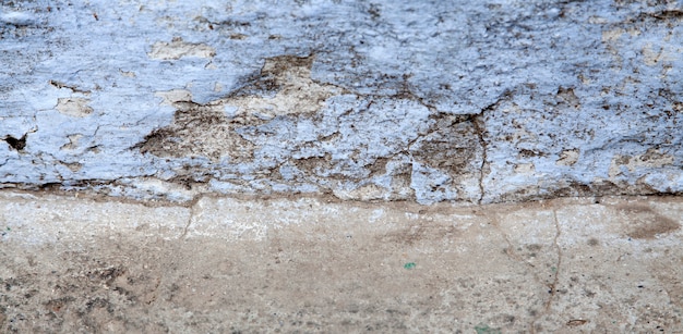 Vieux mur bleu fissuré et minable pour le fond.