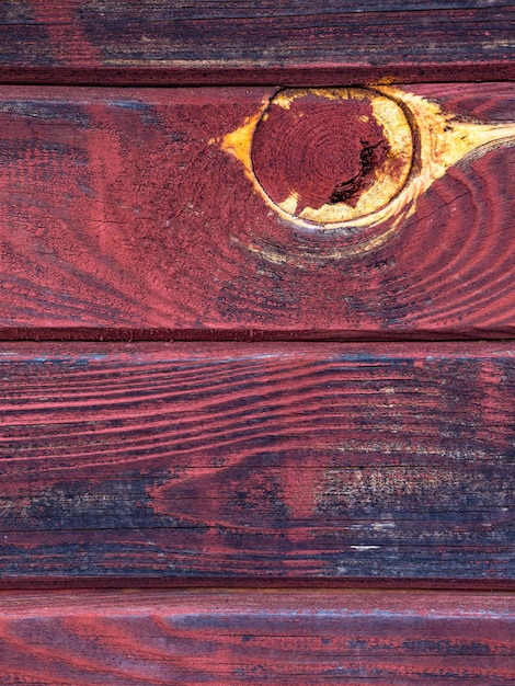 Vieux mur en bois peint fond rouge clair