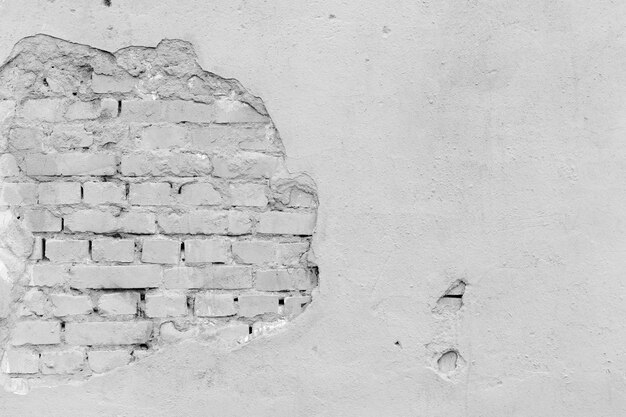 Vieux mur de briques blanches texture. Fond grunge