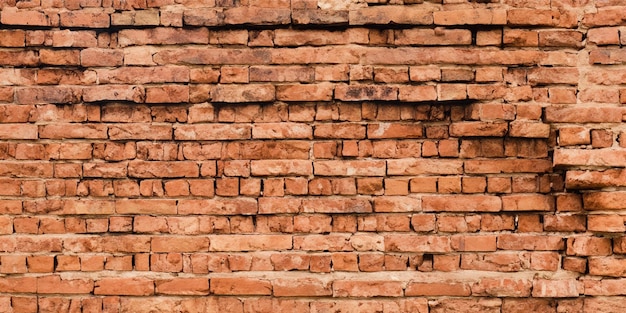 Le vieux mur de briques est recouvert de suie Panorama d'arrière-plan illustration générée
