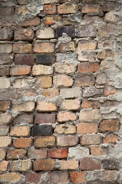 Vieux mur de briques grunge en arrière-plan