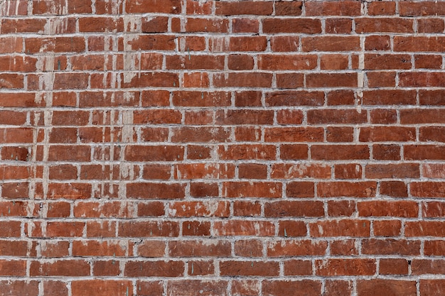 Vieux Mur De Briques Rouges Dans Une Image D'arrière-plan