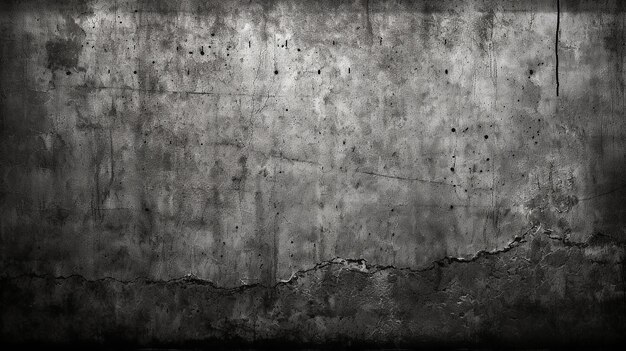 Vieux mur de ciment en noir et gris