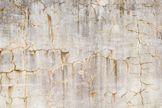 Vieux mur de grunge avec des fissures et des taches de texture se bouchent