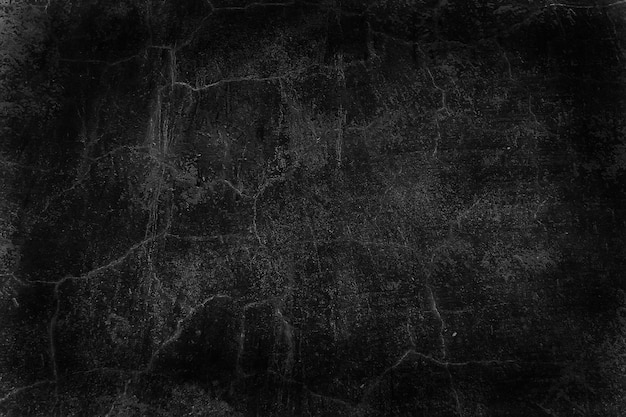 Vieux mur noir fond de béton fissuré / texture noire abstraite, vieux fond vintage