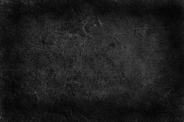 Vieux mur noir fond de béton fissuré / texture noire abstraite, vieux fond vintage