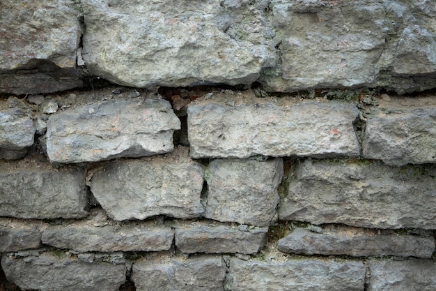 vieux mur de la ville en briques de pierre