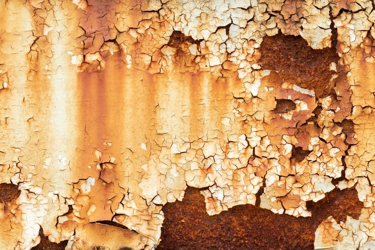 Photo vieux panneau métallique rouille texture grunge peinture fissure sale pour le fond