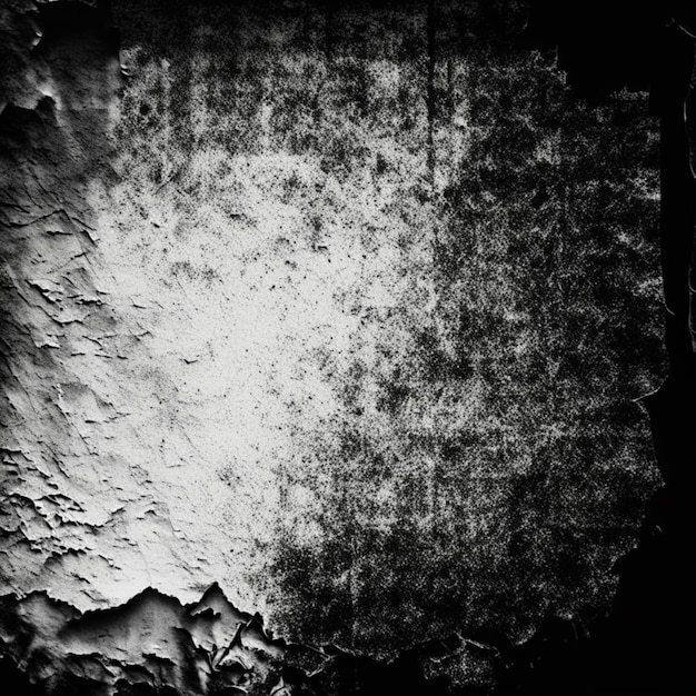 Vieux papier texture noir et blanc grattage rugueux mur de béton fond abstrait