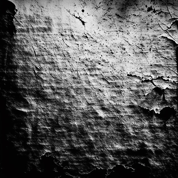 Photo vieux papier texture noir et blanc grattage rugueux mur de béton fond abstrait