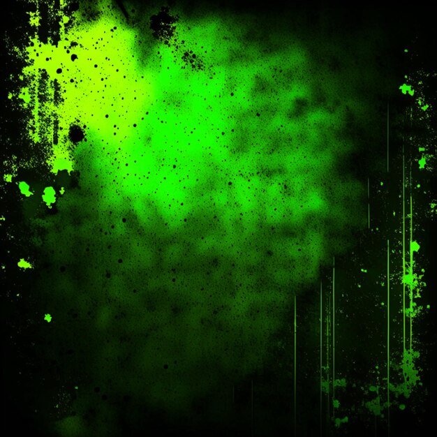 Vieux papier texture noir et fond vert jaune néon