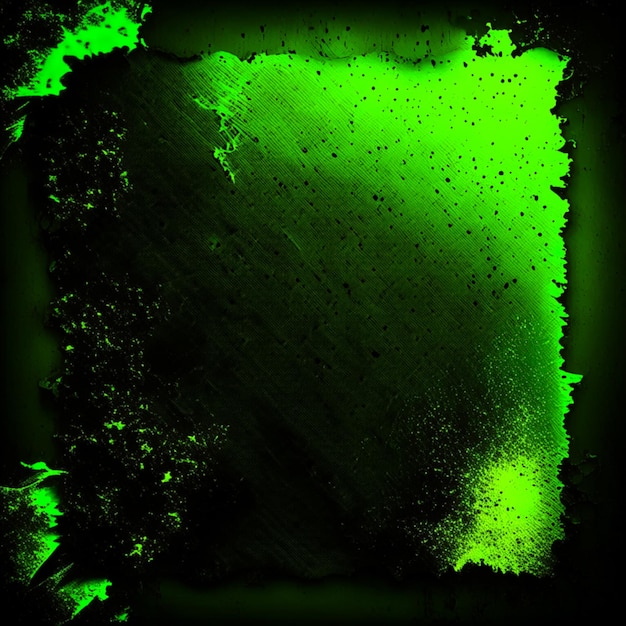 Vieux papier texture noir et fond vert jaune néon