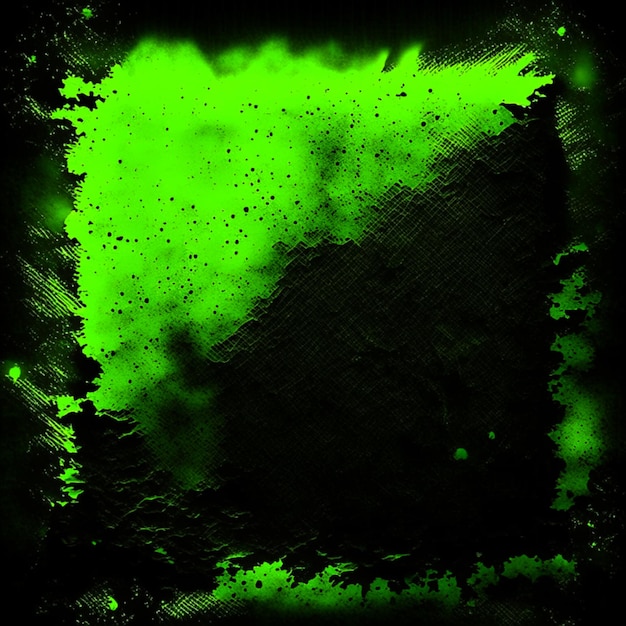 Vieux papier texture noir et fond vert jaune néon