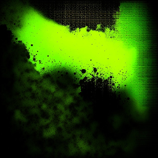 Vieux papier texture noir et fond vert jaune néon