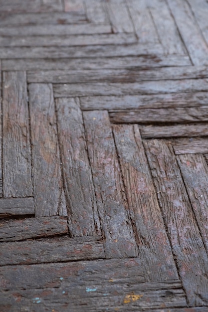 Photo vieux parquet en bois