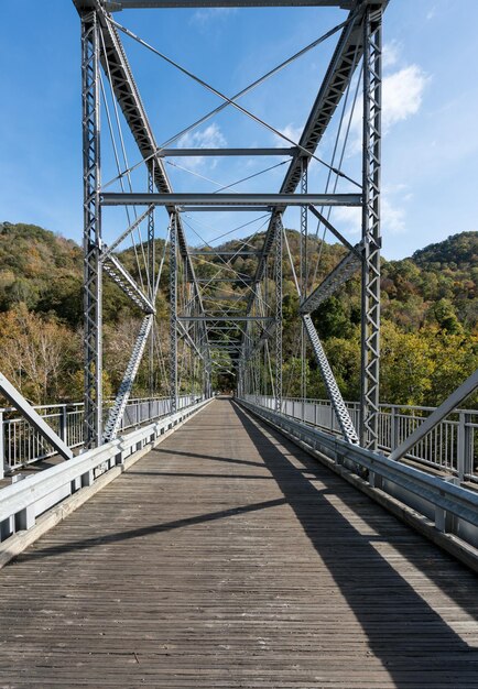 Vieux pont de la gare de Fayette en Virginie-Occidentale