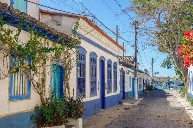 vieux quartier de Passagem au centre-ville de Cabo Frio, Brésil. Architecture ancienne