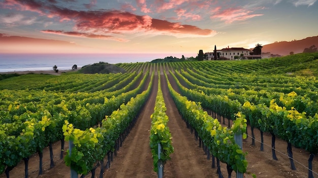 Les vignobles de Californie à Santa Barbara