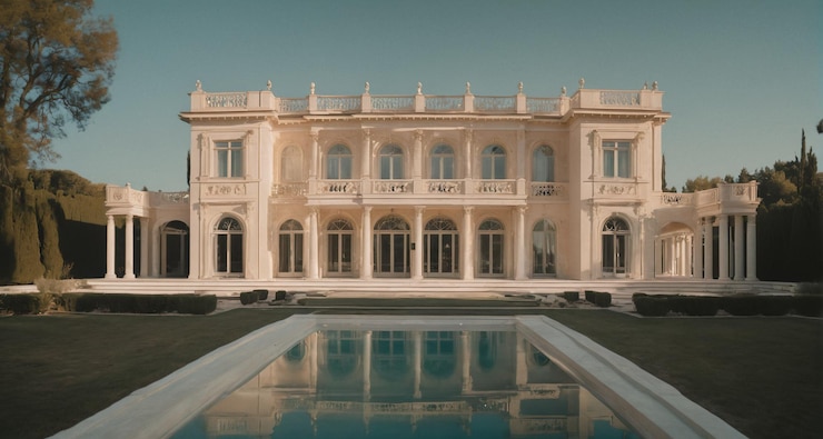 Photo une villa moderne esthétique