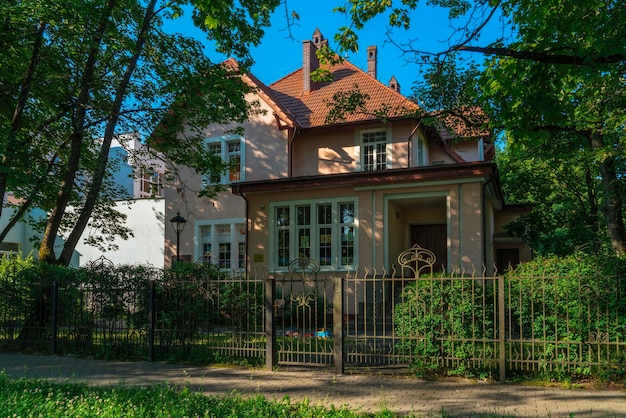 Villa Shtinski dans le quartier historique d'Amalienau Kaliningrad Russie