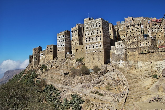 Village d'Al Hajjarah dans les montagnes du Yémen