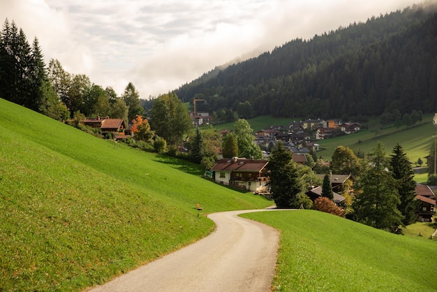 Village d'Auffach au Tyrol, Autriche