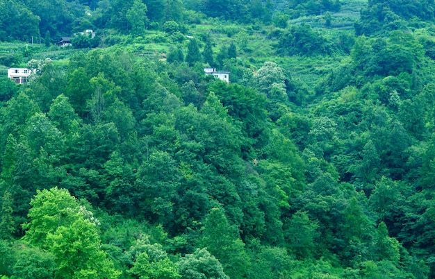 Un village caché dans les montagnes