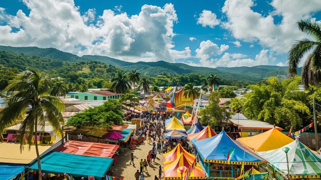 Le village de carnaval et le centre culturel de la Trinité